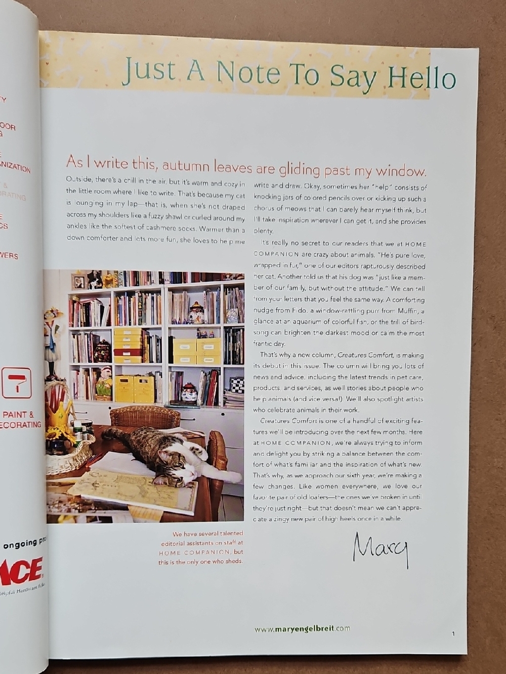 Mary Engelbreit's Home Companion Magazine Oct./Nov. 2001 Vol.5 No.6 Mint Cond - Picture 7 of 9
